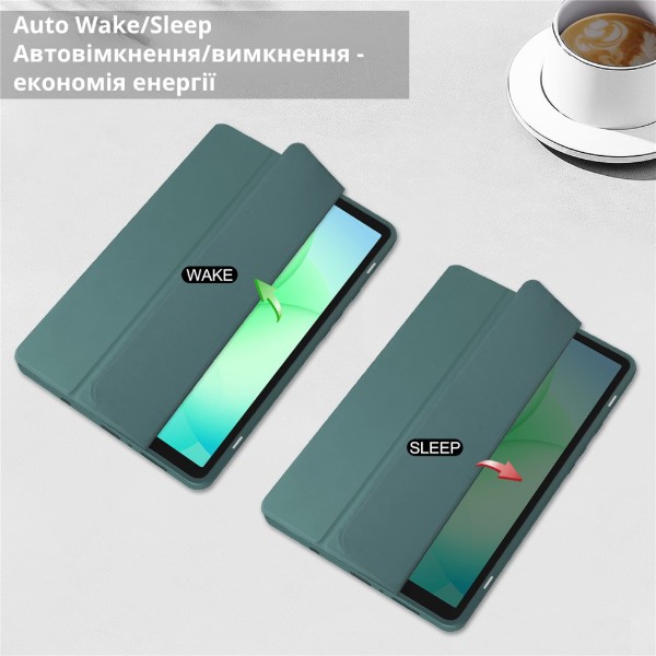 Фото - Чохол для планшету BeCover Soft Edge TPU з кріпленням for Samsung Galaxy Tab A11 SM-X133/X135 8.7" Dark Green (715559)